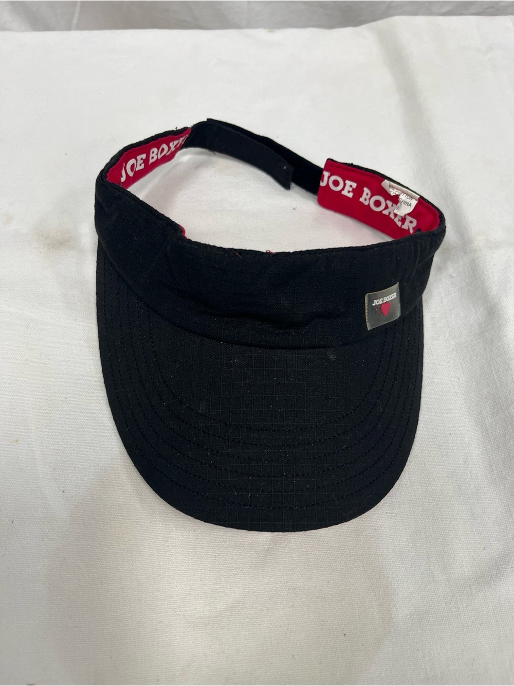 Joe Boxer Black Visor with Red Accent